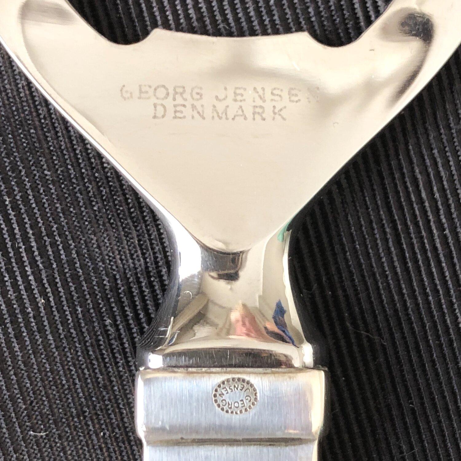 Georg Jensen Sterling Silver Pyramid Bar Suite, Boxed In Good Condition For Sale In San Francisco, CA