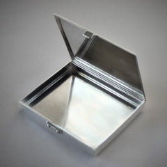 Georg Jensen Sterling Silver Pyramid Cigarette Box, No.225 by Harald Nielsen