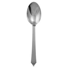Georg Jensen Sterling Silver Pyramid Dessert Spoon 021