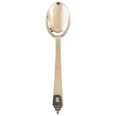 Georg Jensen Sterling Silver Pyramid Dinner Spoon No 011
