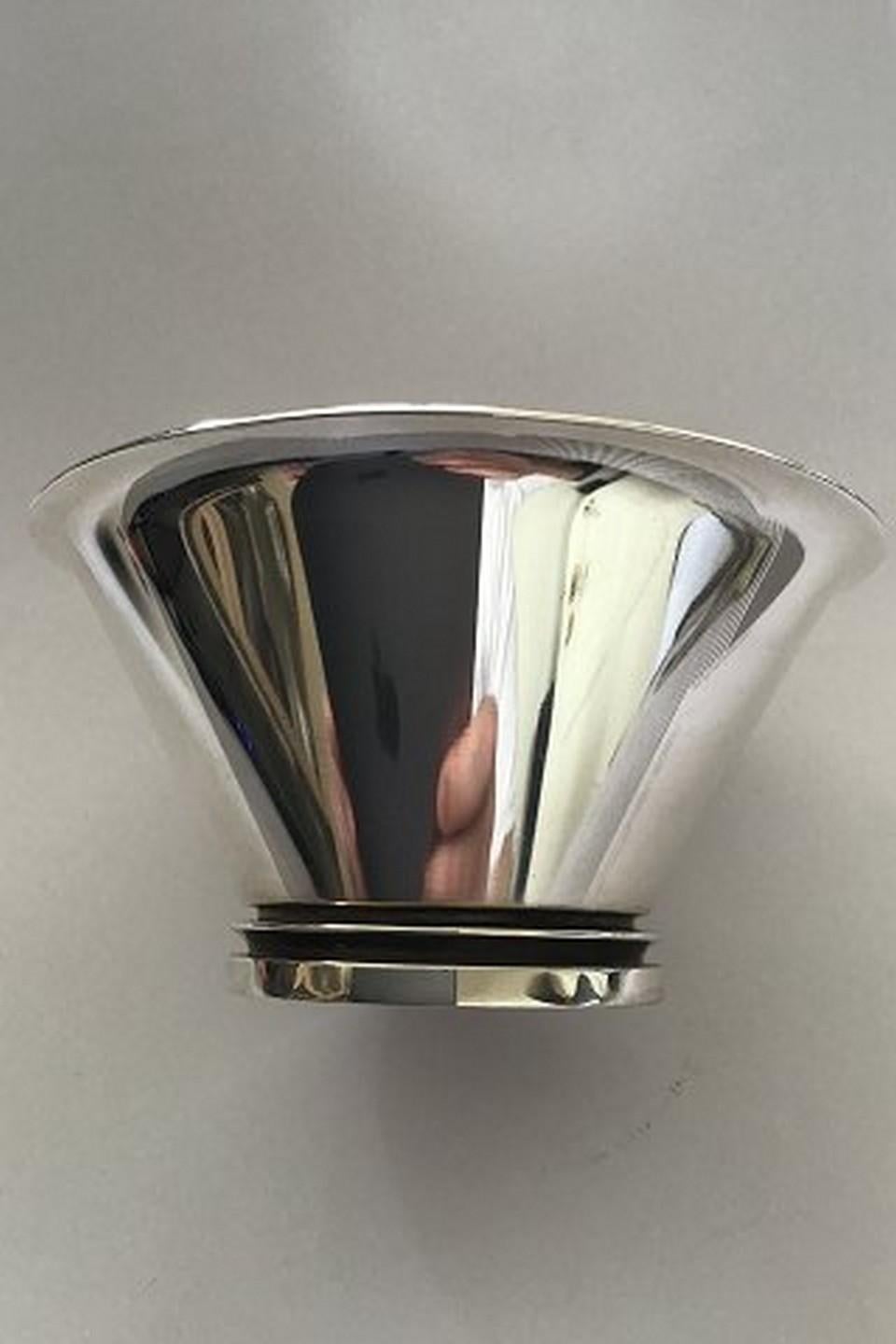 Art Deco Georg Jensen Sterling Silver Pyramid Sugar Bowl No 600C For Sale