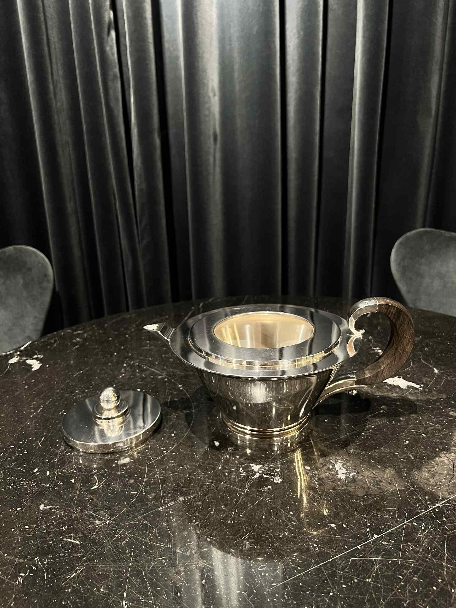 Georg Jensen Sterling Silver Pyramid Teapot #600B en Excelente estado para la venta en Hellerup, DK