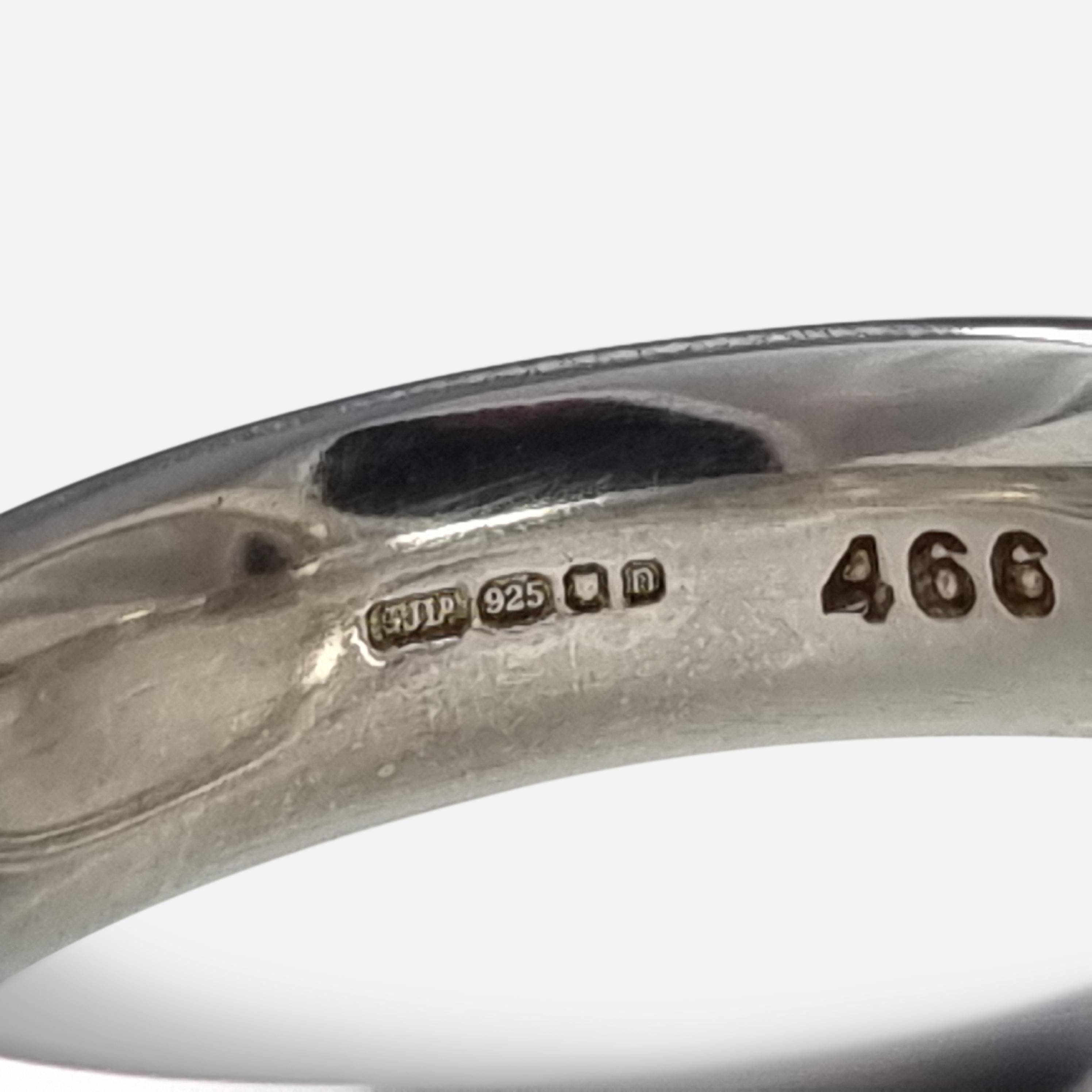 Georg Jensen Sterling Silver Ring #466 For Sale 6