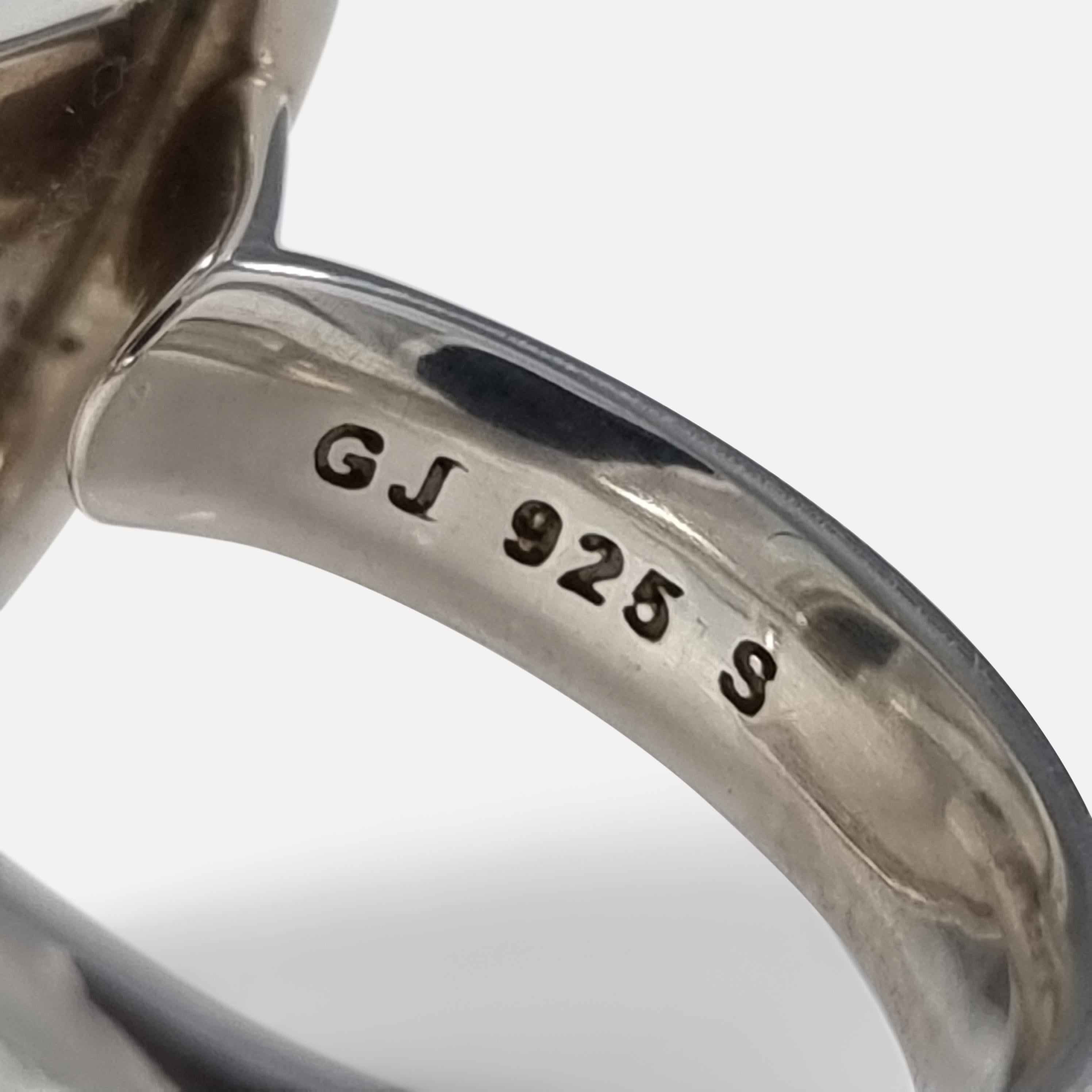 Georg Jensen Sterling Silver Ring #466 For Sale 7
