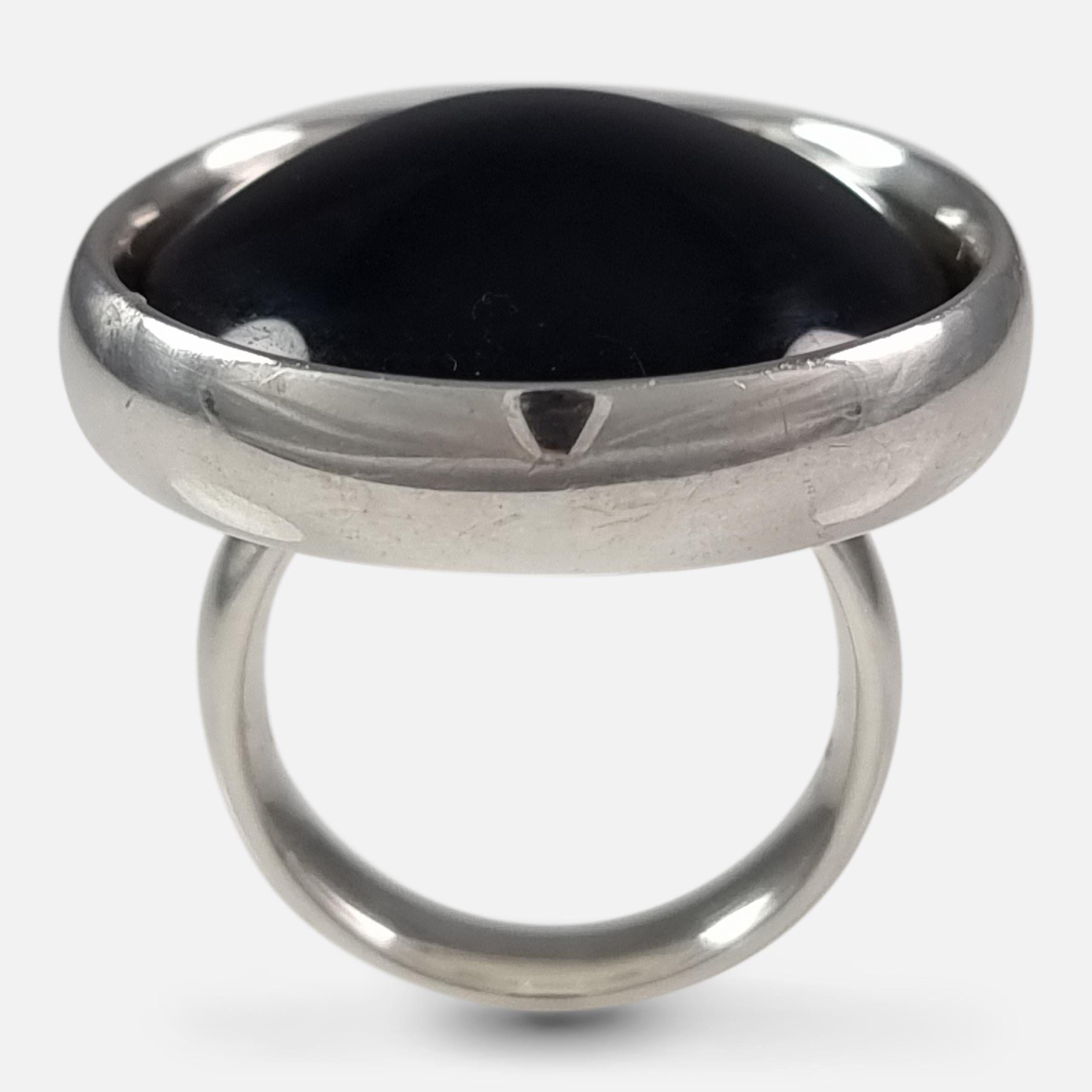 Georg Jensen Sterling Silver Ring #466 For Sale 10