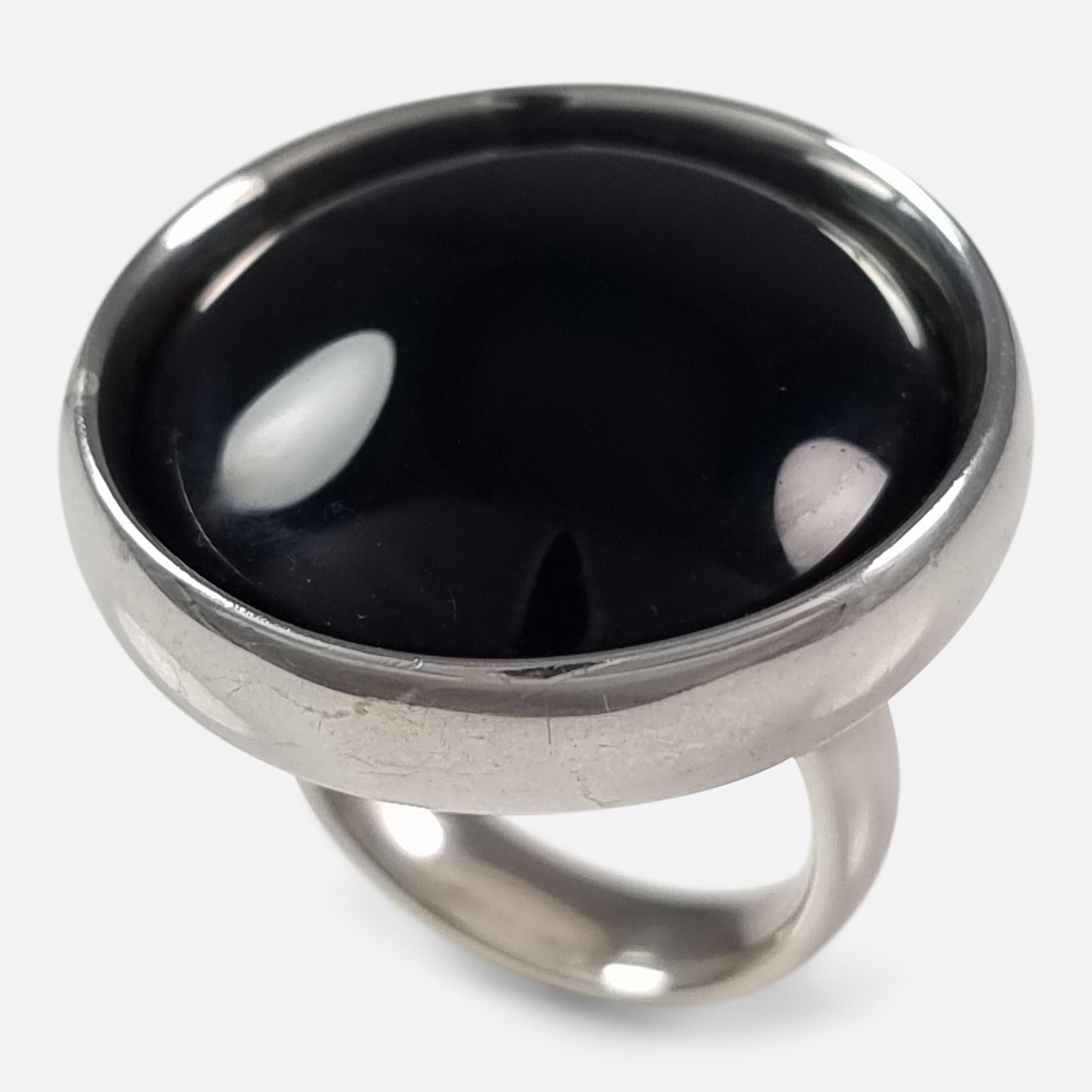 Georg Jensen Sterling Silver Ring #466 For Sale 11