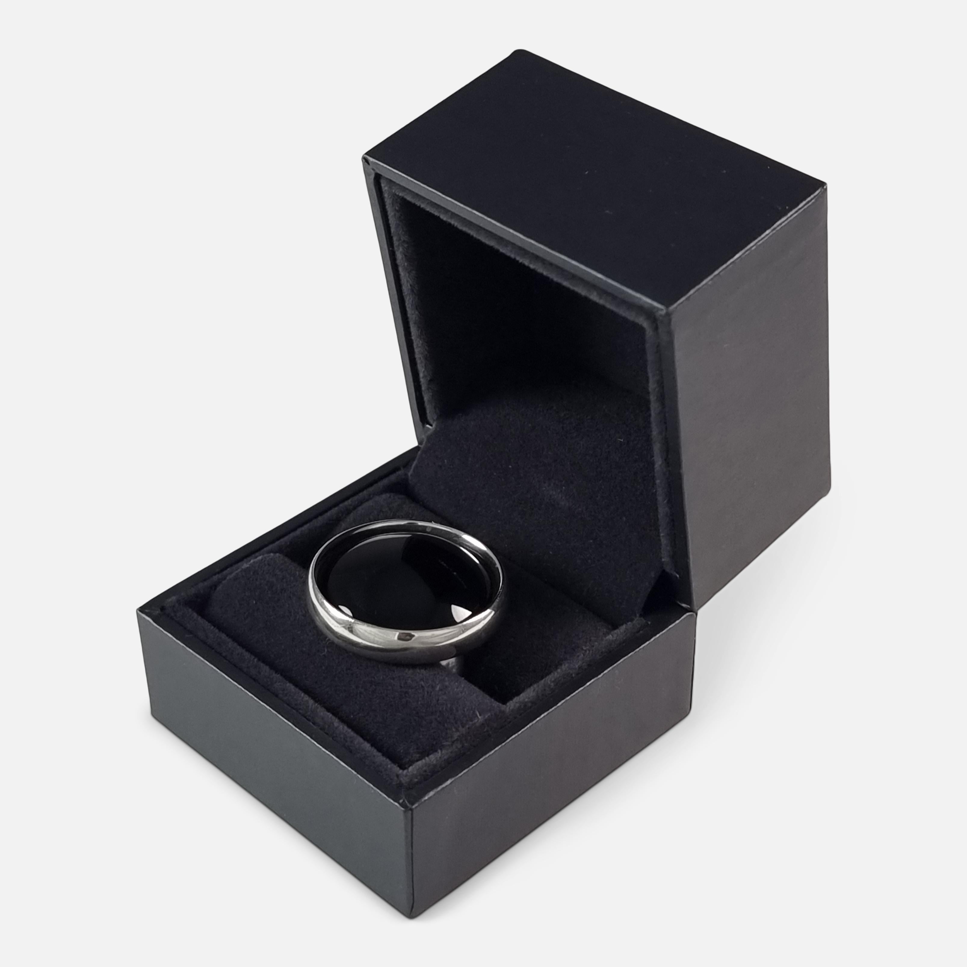 Modernist Georg Jensen Sterling Silver Ring #466 For Sale