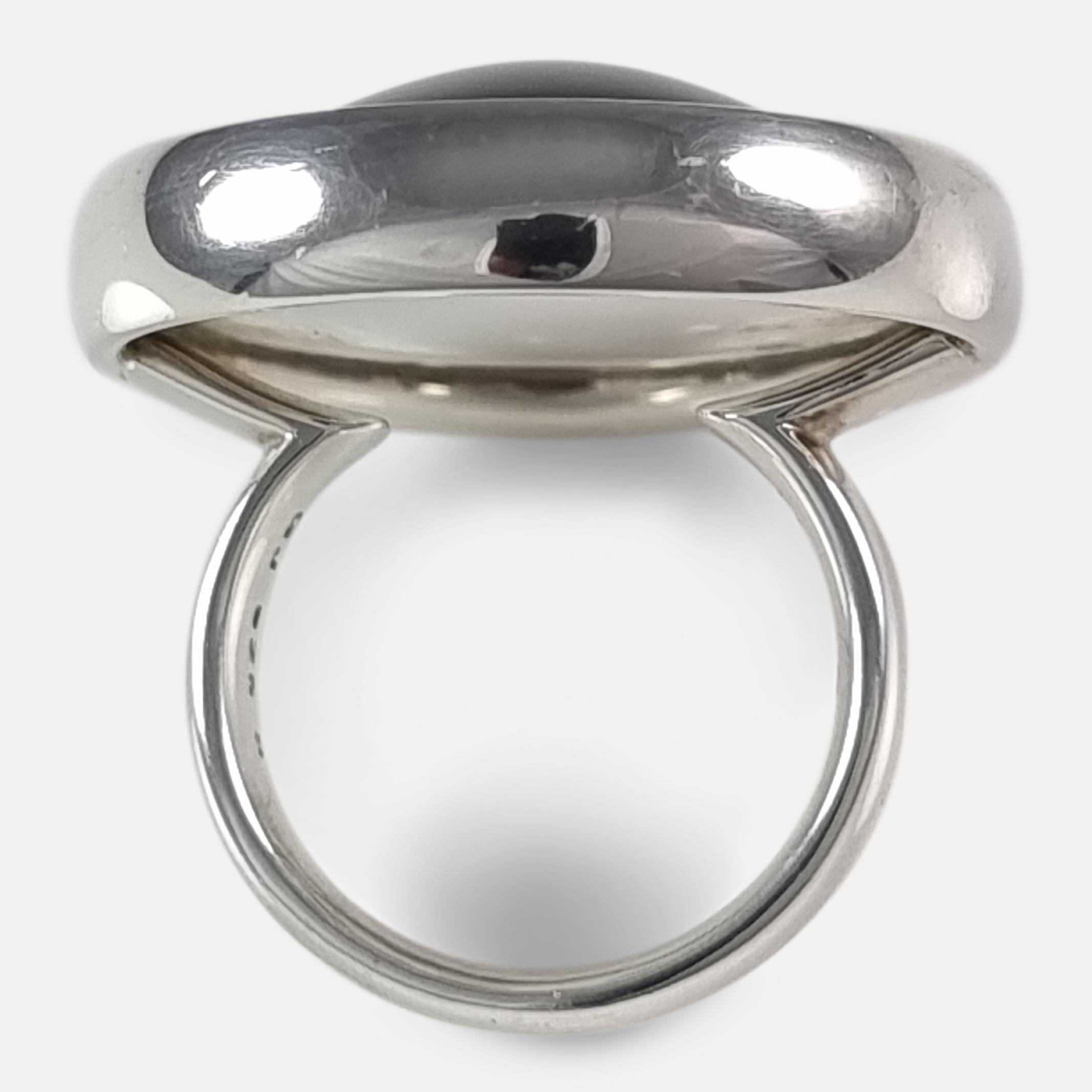 Georg Jensen Sterling Silver Ring #466 For Sale 2