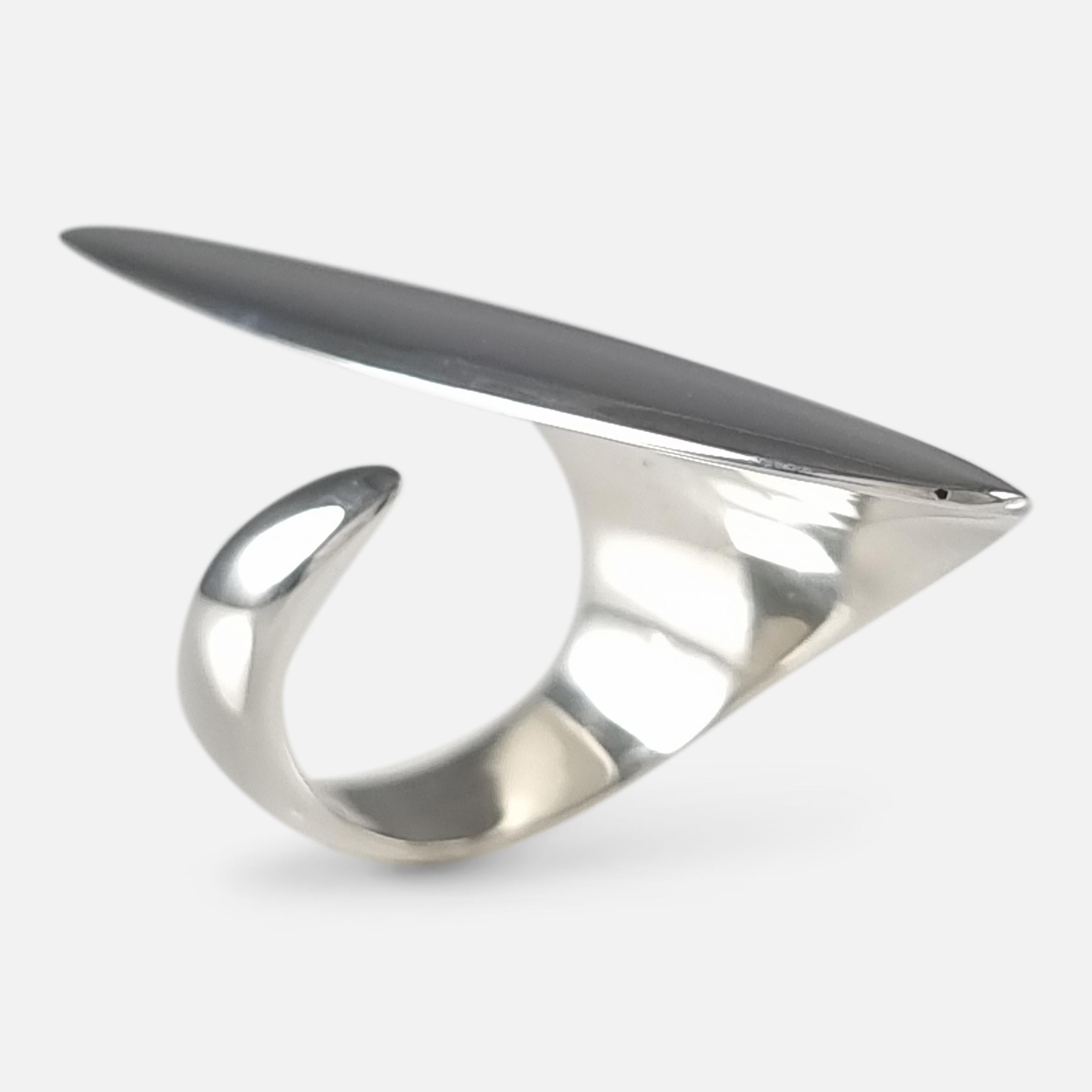 Georg Jensen Sterling Silver Ring #99 For Sale 4