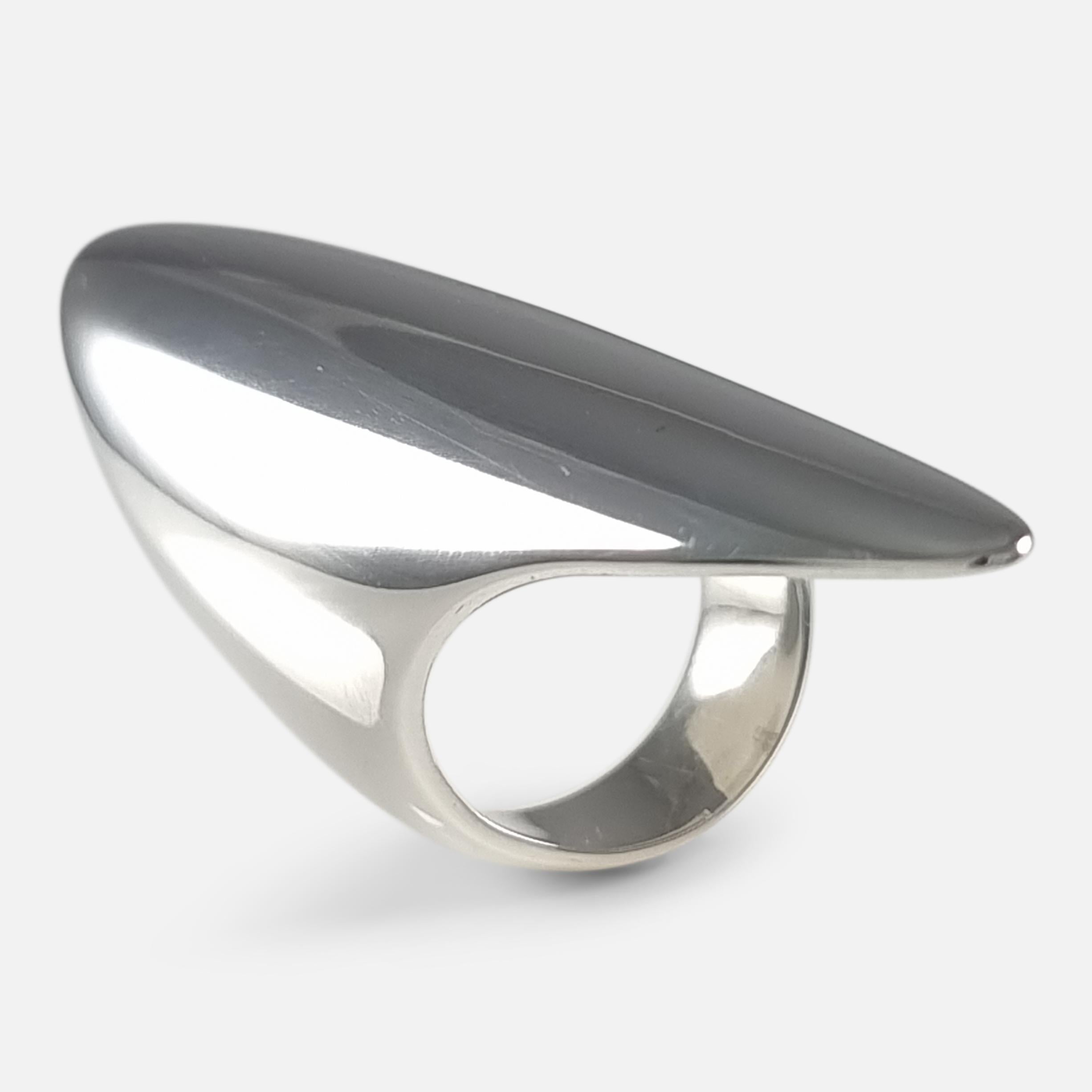 Modernist Georg Jensen Sterling Silver Ring #99 For Sale