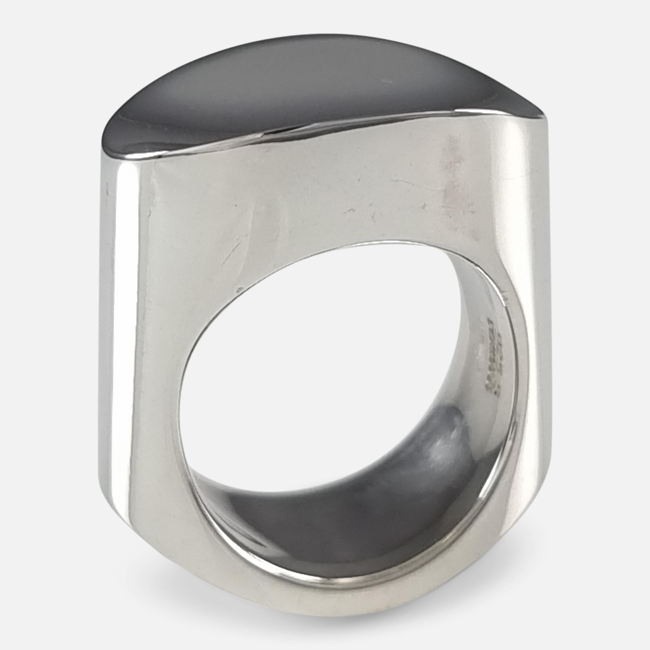 Georg Jensen Sterling Silver Ring #A110B For Sale 4