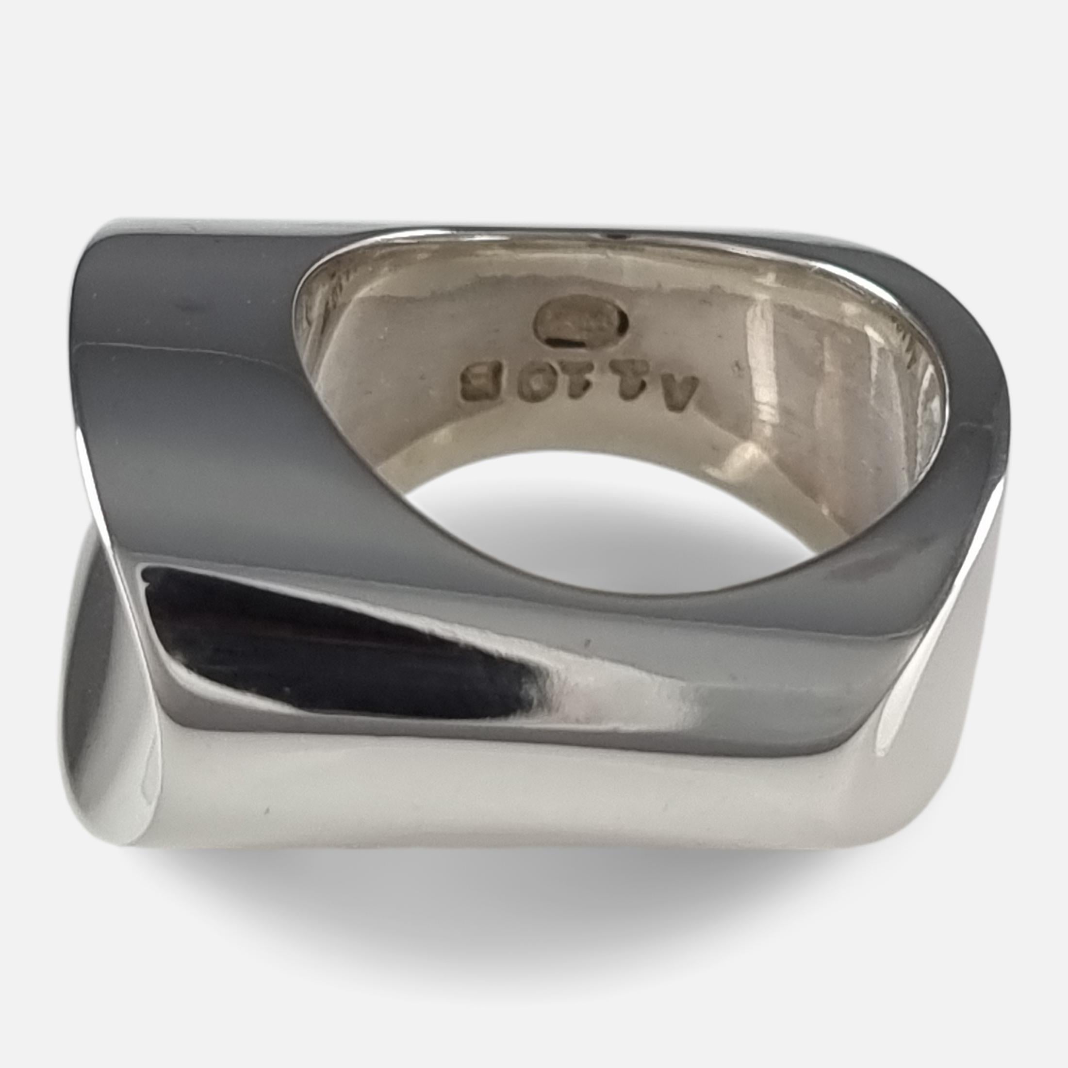 Georg Jensen Sterlingsilber-Ring #A110B im Angebot 10