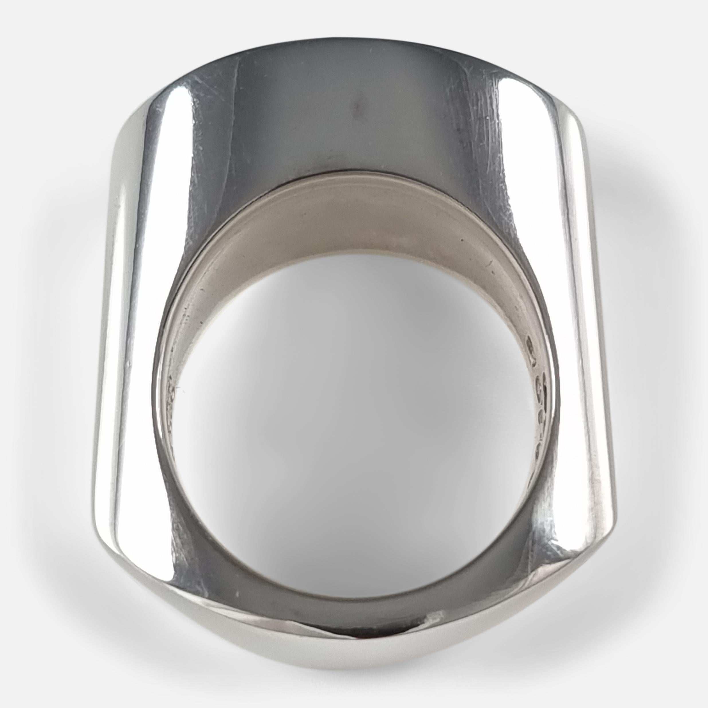Georg Jensen Sterling Silver Ring #A110B For Sale 9