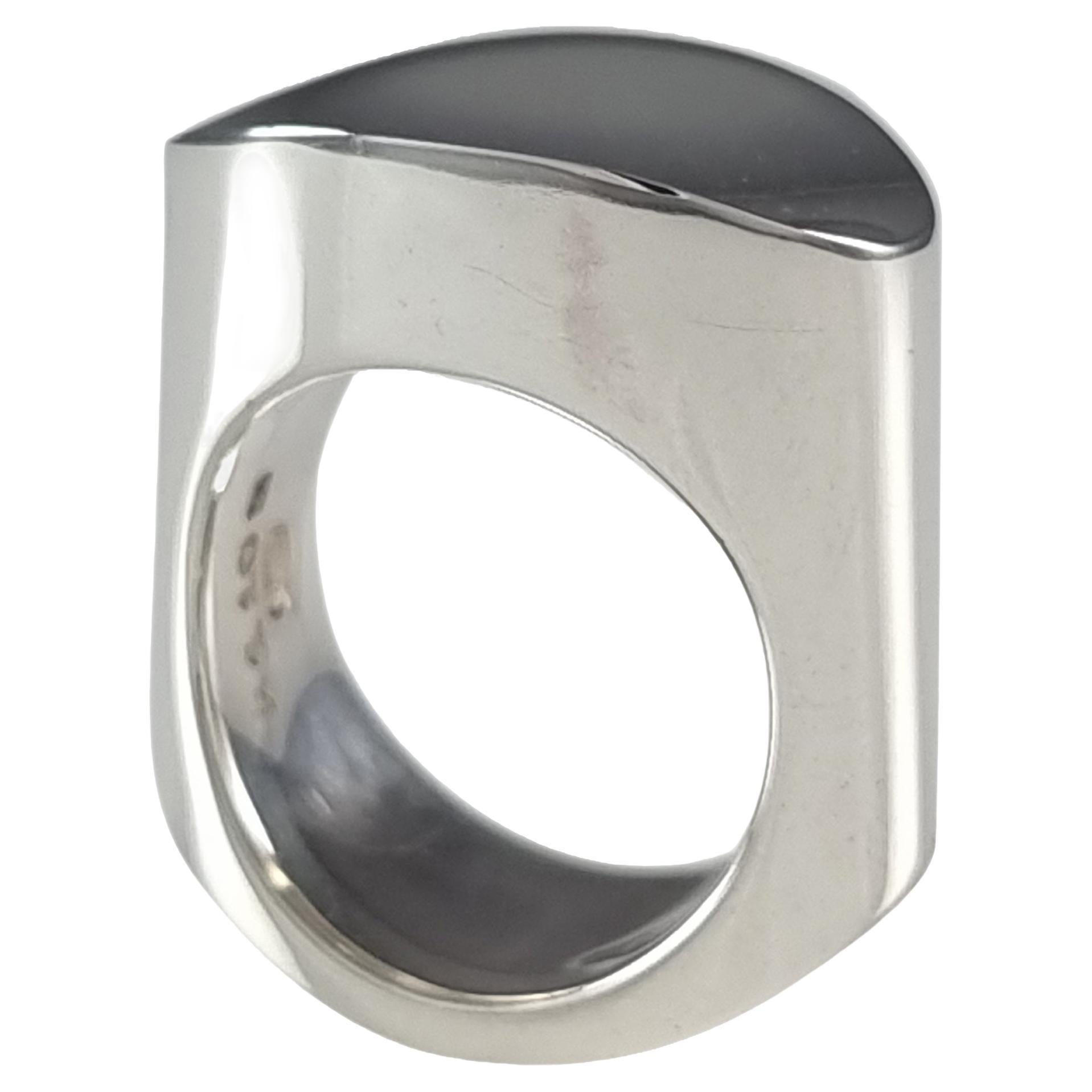 Georg Jensen Sterling Silver Ring #A110B For Sale