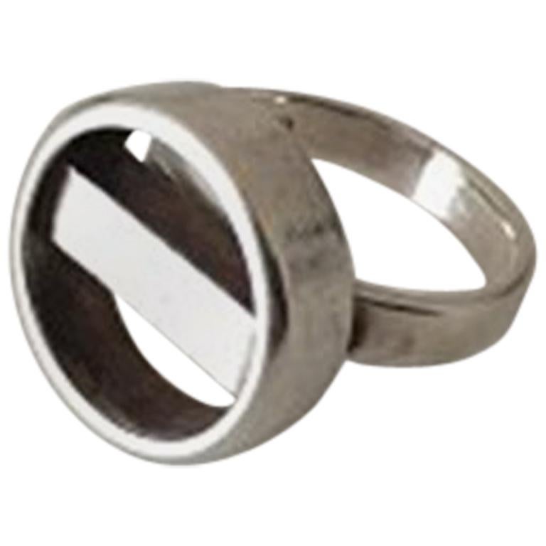 Georg Jensen Sterling Silver Ring by Søren Georg Jensen No 122 For Sale