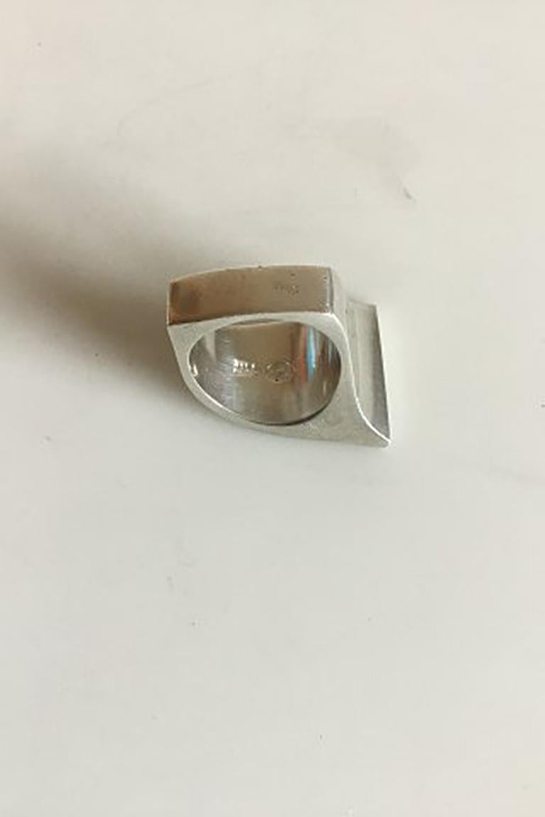 Modern Georg Jensen Sterling Silver Ring For Sale