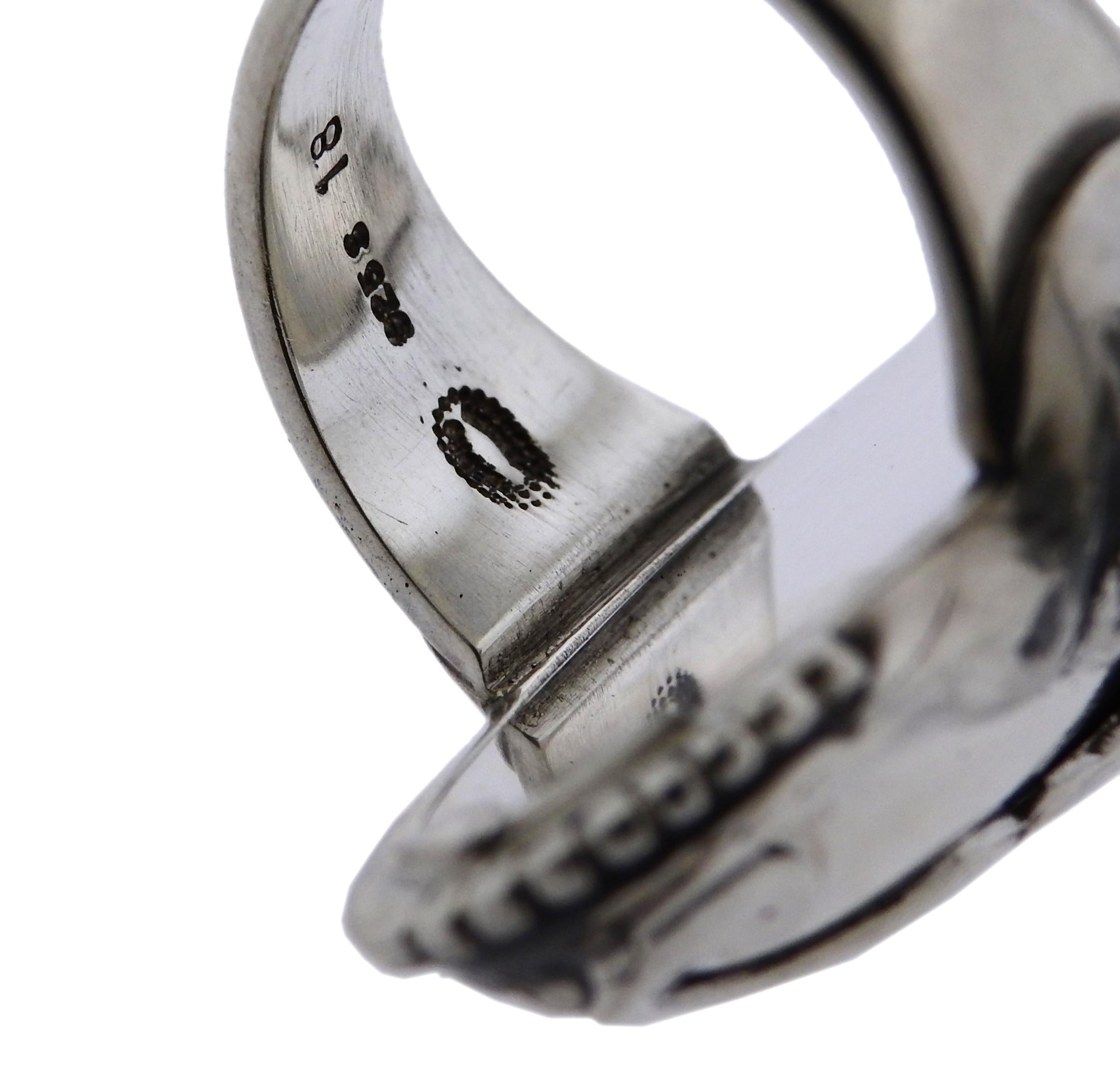 Georg Jensen Sterling Silver Ring For Sale at 1stDibs