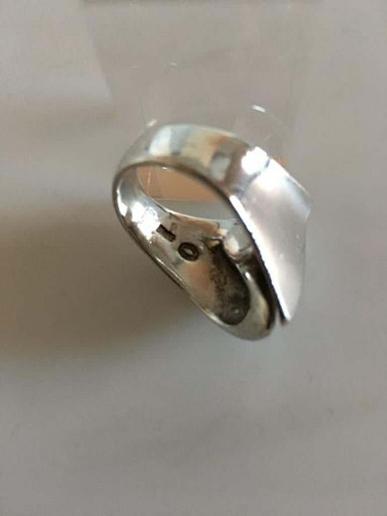 Georg Jensen Sterling Silver Ring In New Condition For Sale In Copenhagen, DK