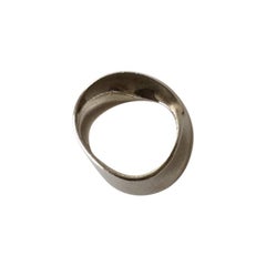 Georg Jensen Sterling Silver Ring Mobius