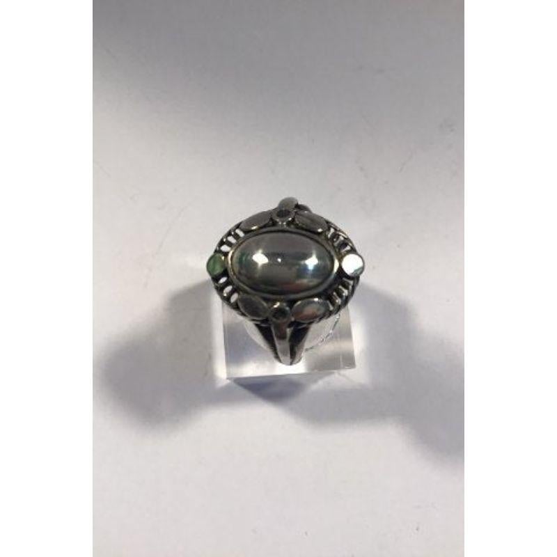 Georg Jensen Sterling Silver Ring No 1 In Good Condition For Sale In Copenhagen, DK