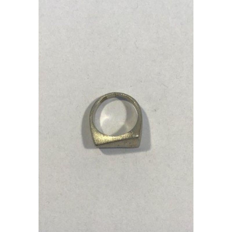 Georg Jensen Sterling Silver Ring No 141 In Good Condition For Sale In Copenhagen, DK