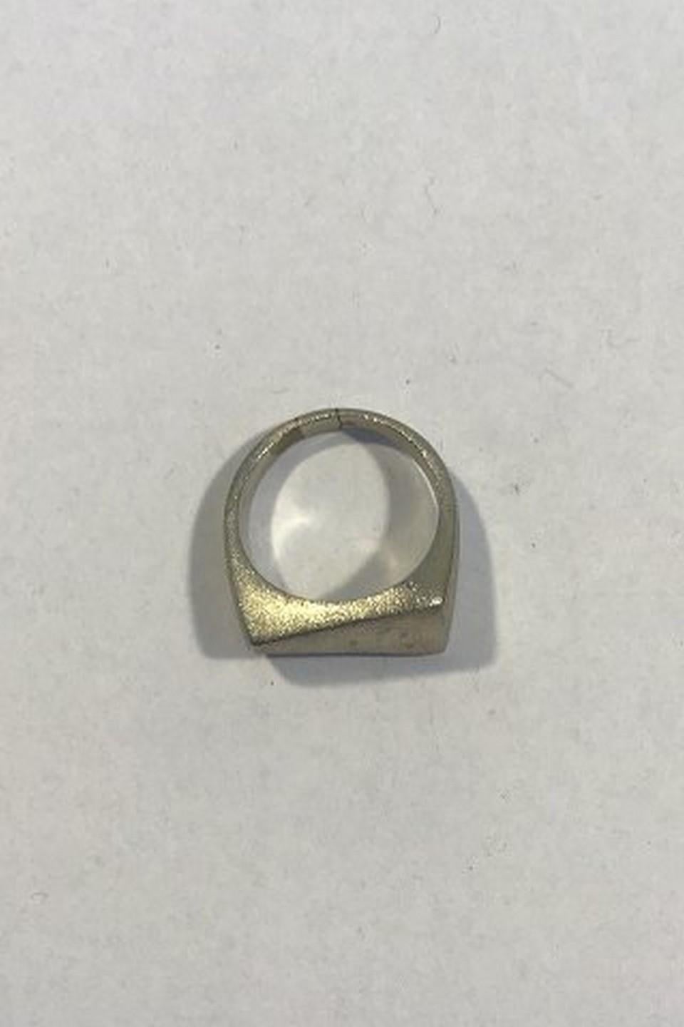 Modern Georg Jensen Sterling Silver Ring No 141 For Sale