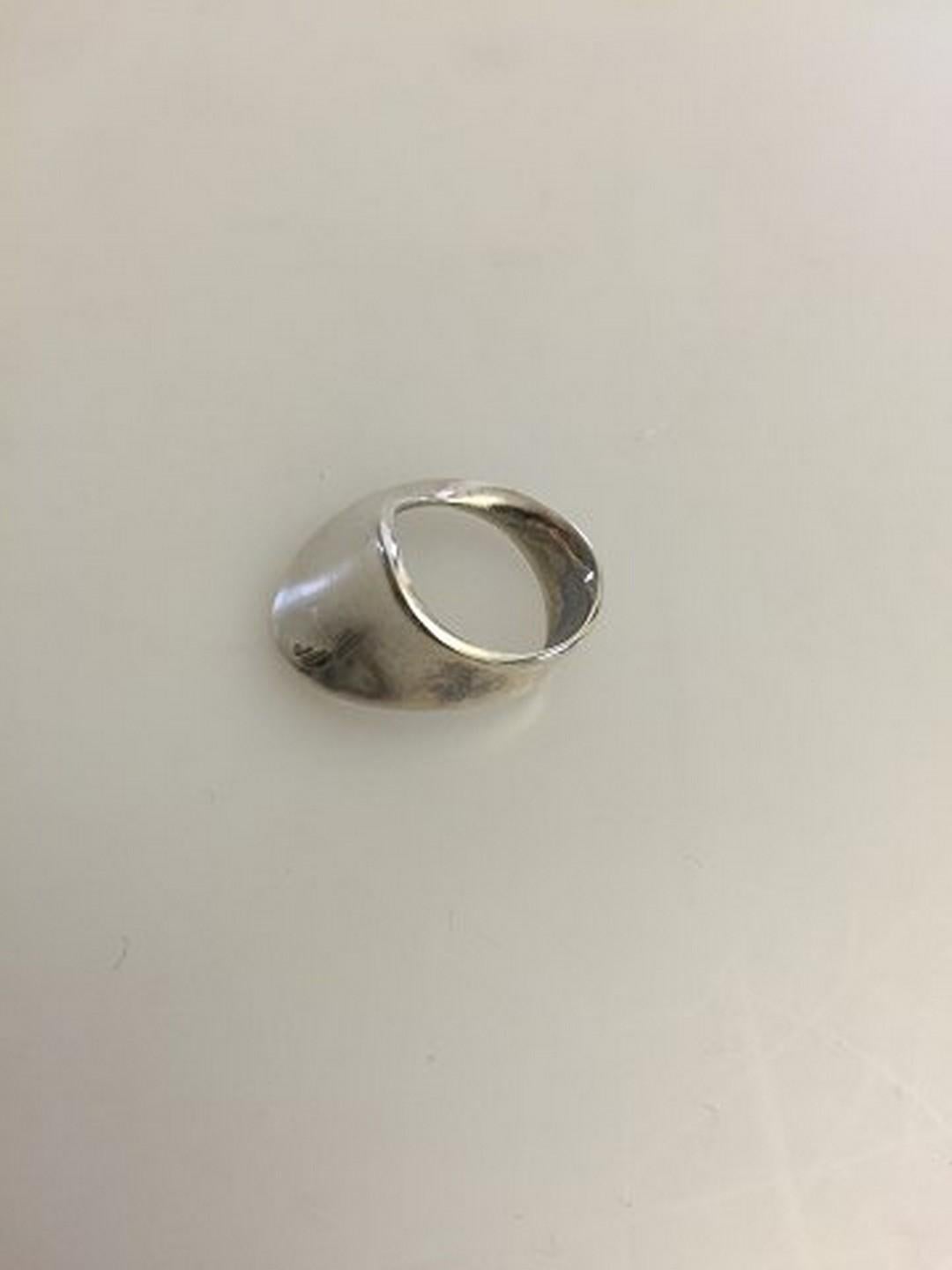 Modern Georg Jensen Sterling Silver Ring No 148 Designed by Torun For Sale