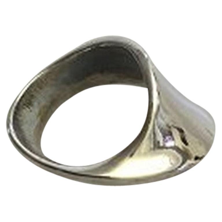 Georg Jensen Sterling Silver Ring No 148 Designed by Torun For Sale