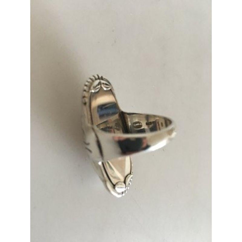 Women's Georg Jensen Sterling Silver Ring No 18 For Sale