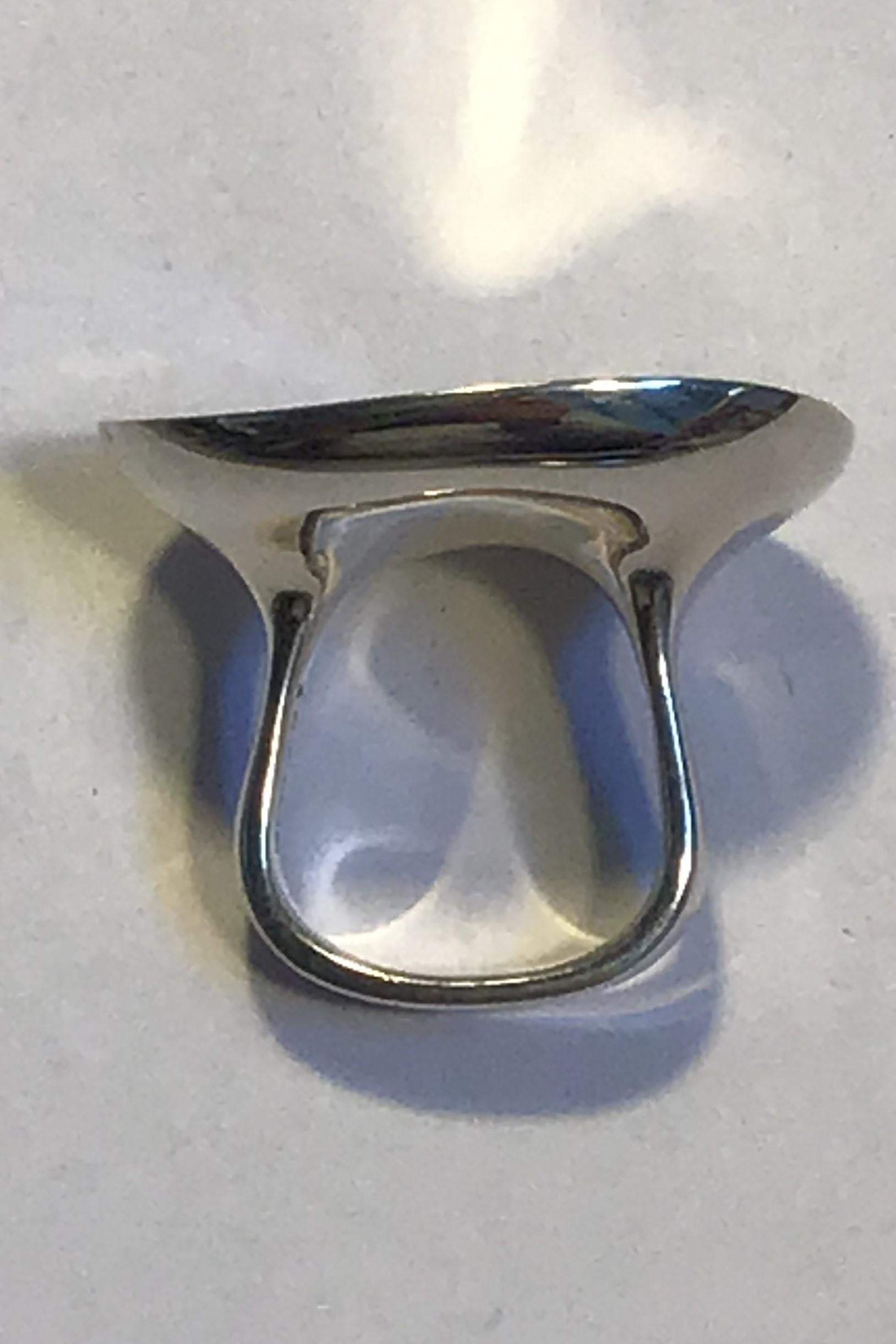 Modern Georg Jensen Sterling Silver Ring No. 187 Torun