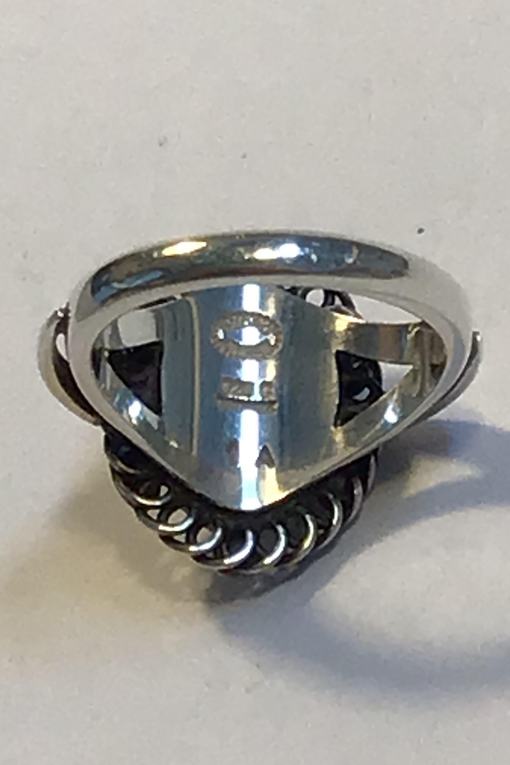 Georg Jensen Sterling Silver Ring No 1A at 1stDibs