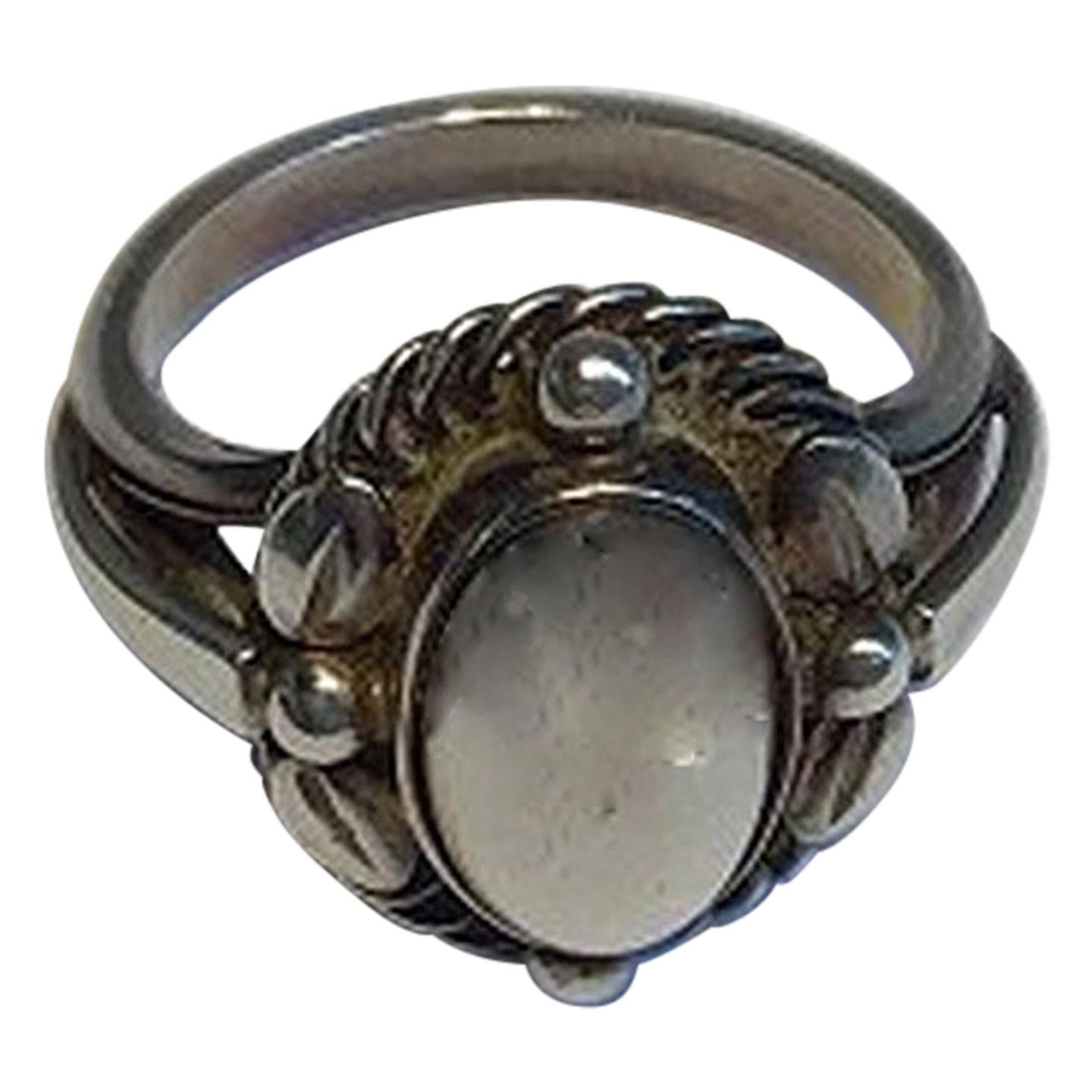 Georg Jensen Sterling Silver Ring No 1A For Sale