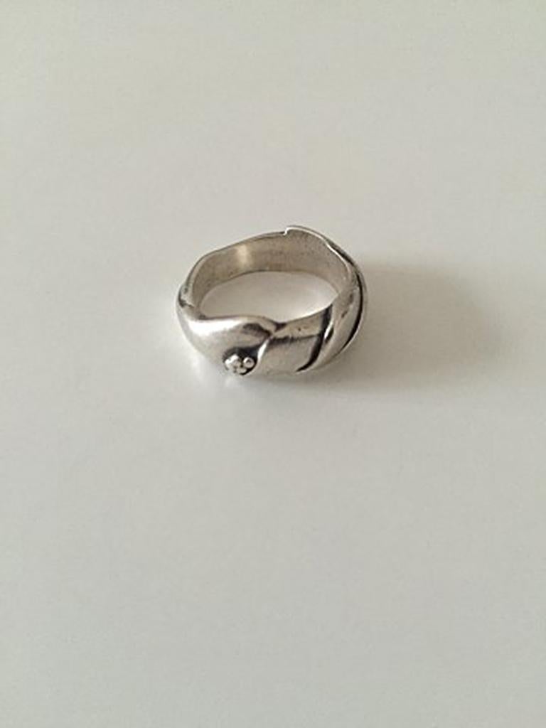 Georg Jensen Sterling Silver Ring No 240A. Ring Size 54 / US size 6 3/4. Weighs 6 g / 0.20 oz.