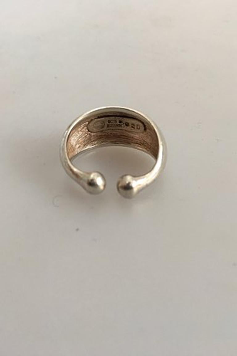 Modern Georg Jensen Sterling Silver Ring No 329