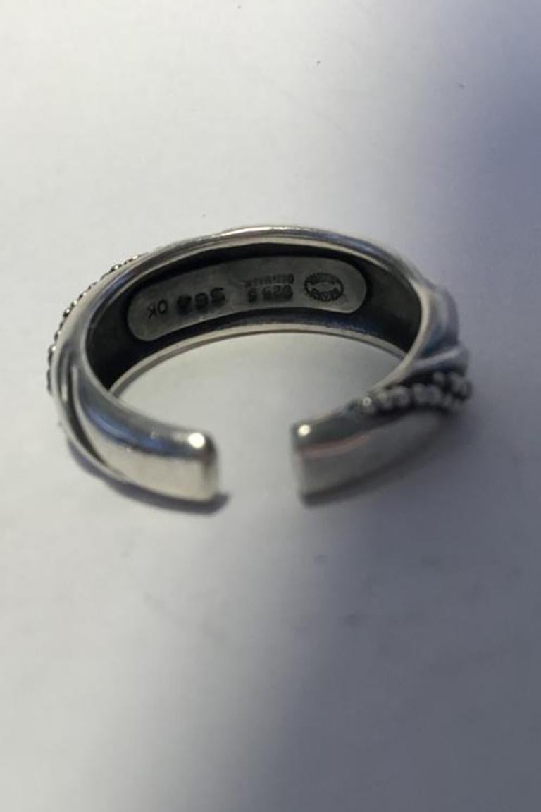 Georg Jensen Sterling Silver Ring No 364 Ole Kortzau For Sale 1