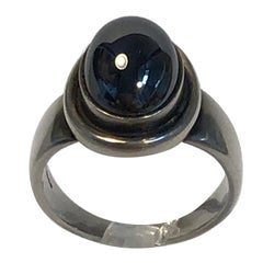 Georg Jensen Sterling Silver Ring No. 46B Hematite