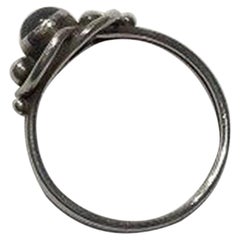 Georg Jensen Sterling Silver Ring No 5 Moonstone