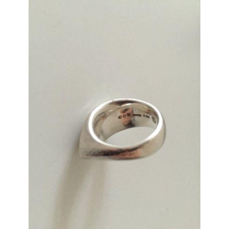 Women's Georg Jensen Sterling Silver Ring No 500 For Sale