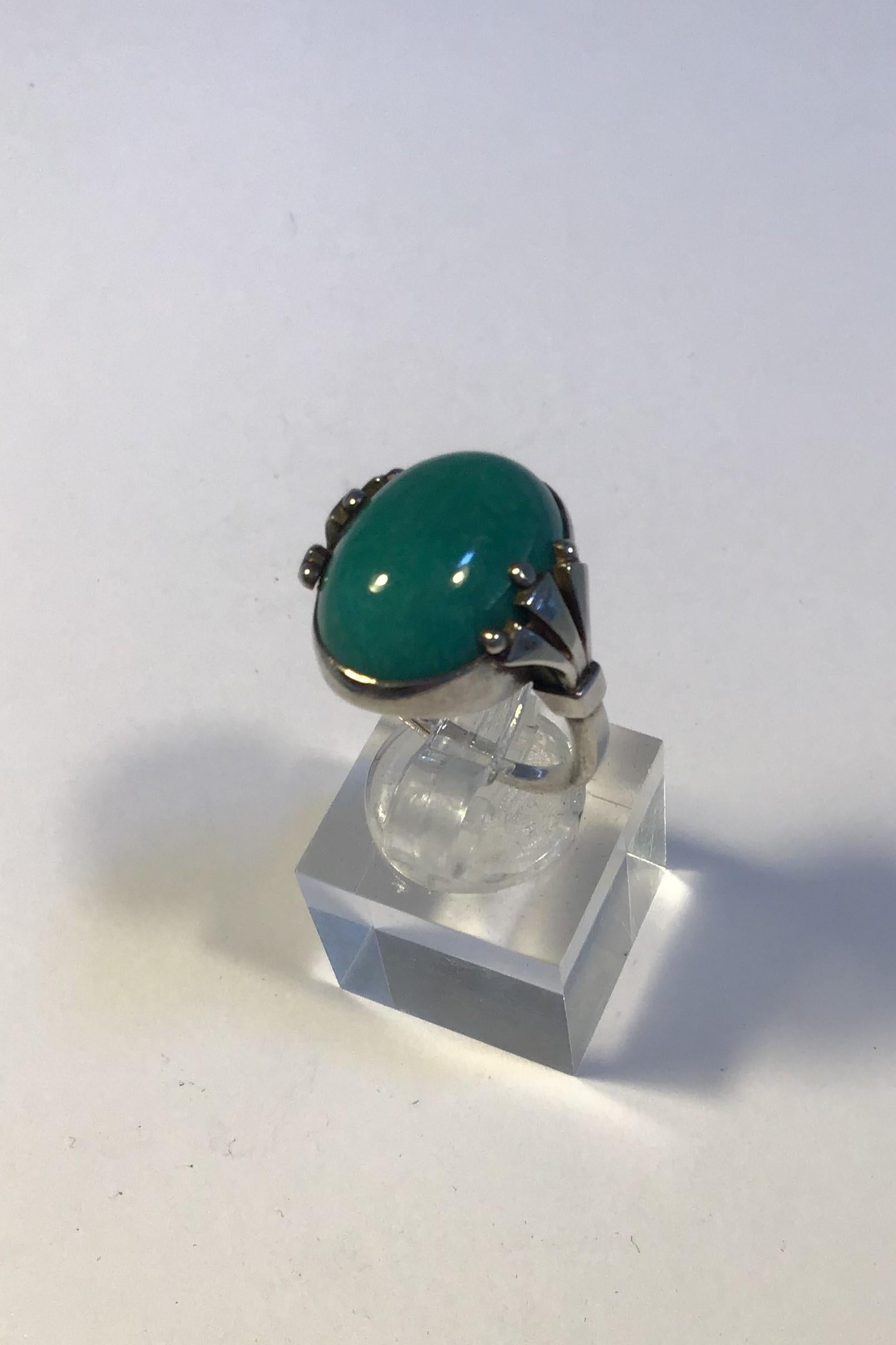 Georg Jensen Sterling Silver Ring No 51 Amazonite 

Size 53/ US 6½ 
Weight 5.9 gr/0.21 oz