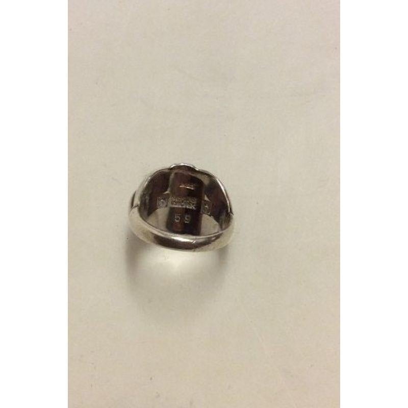 Georg Jensen, Ring Nr. 59 aus Sterlingsilber mit Lapislazuli, von 1933- 1944 Damen im Angebot