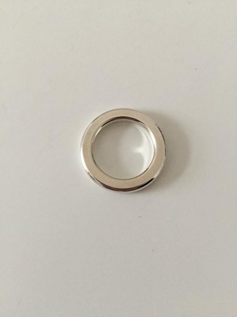 Georg Jensen Sterling Silver Ring No A120. Ring Size 48 / US 4 1/2 and 52 / US 6. Weighs 6.5 g / 0.22 oz.