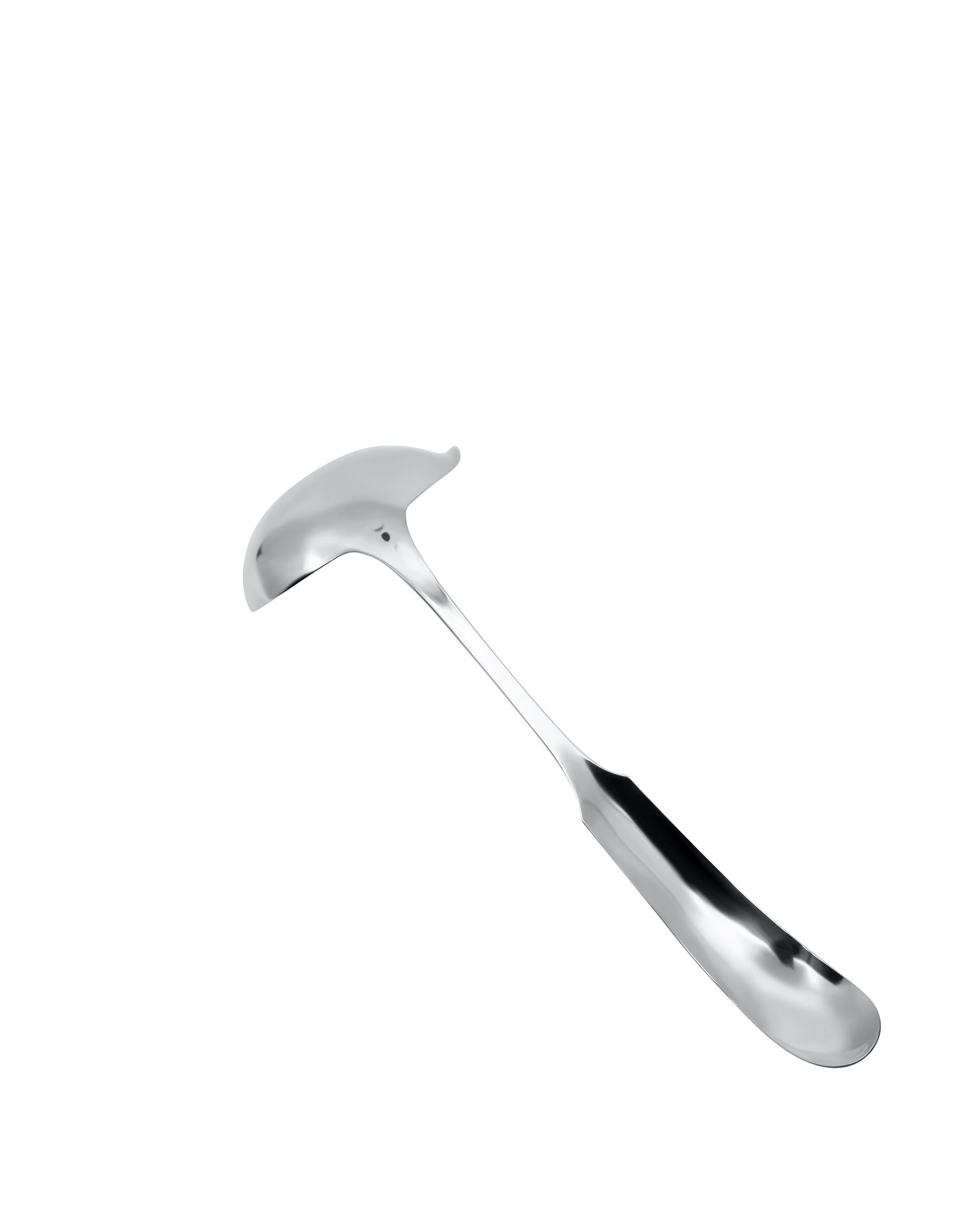 Danish Georg Jensen Sterling Silver Rope/Perle Punch Ladle 151 For Sale