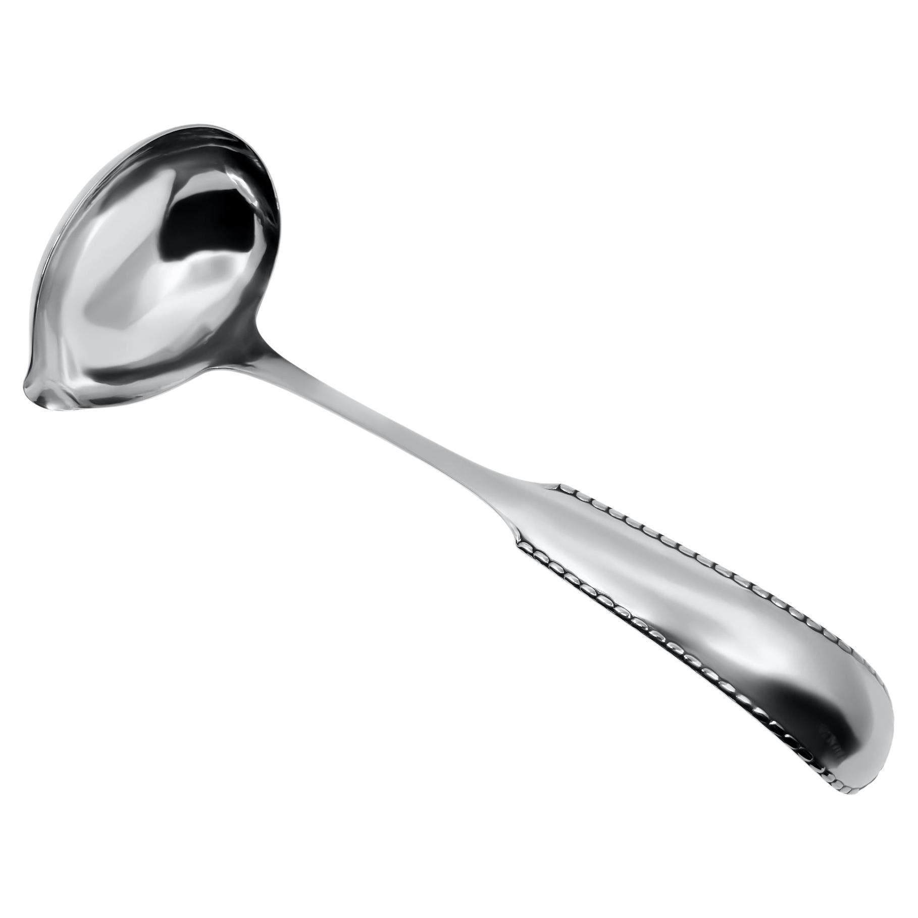 Georg Jensen Sterling Silver Rope/Perle Punch Ladle 151