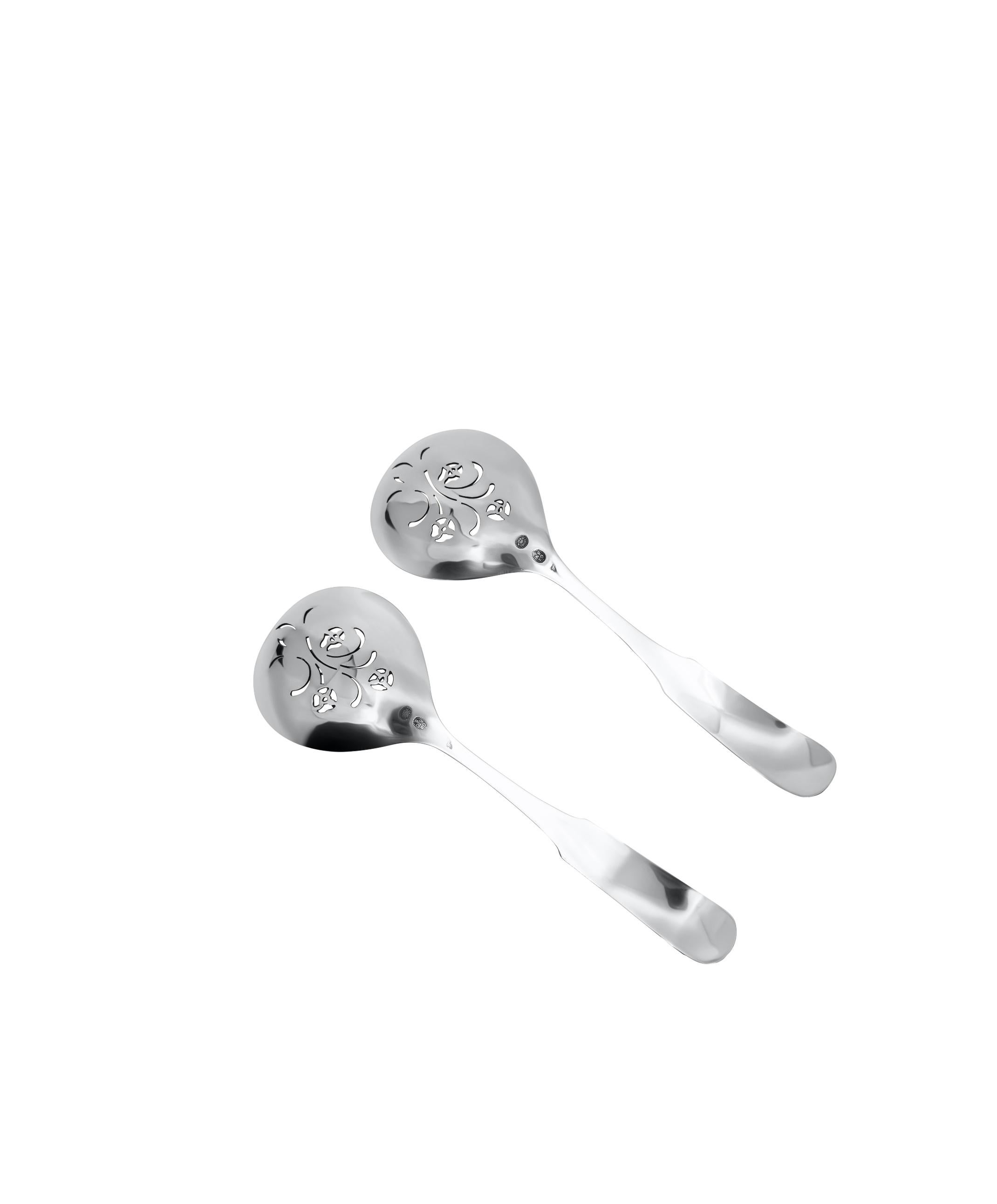 Art Nouveau Georg Jensen Setacciasemi in argento sterling con corda/perle 181 in vendita