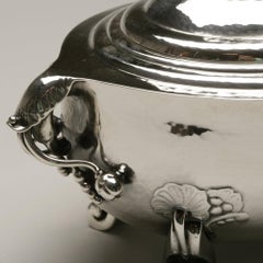 Georg Jensen Sterling Silver "Rose" Bonbonnière, No. 262