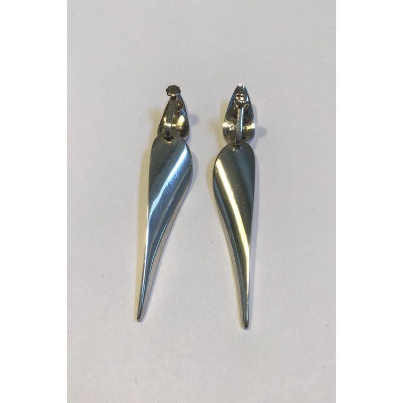 Georg Jensen Sterling Silver Earrings (screws) No 128A Nanna Ditzel 

Measures 8 cm / 3 5/32 in Total Weight 21 gr / 0.74 oz