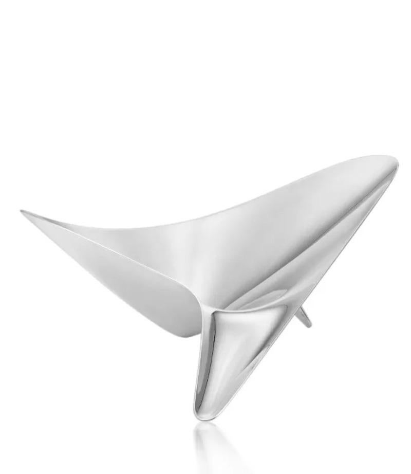 Modern Georg Jensen Sterling Silver Sculptural Bowl 1068