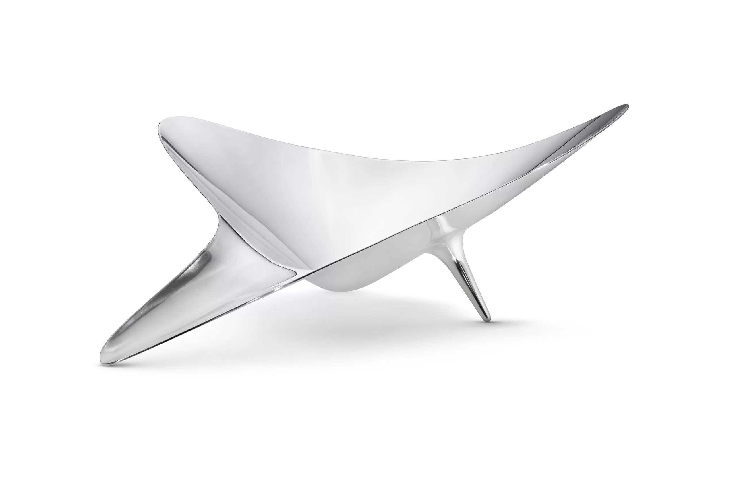 Georg Jensen Sterling Silver Sculptural Bowl 1068 In Excellent Condition In Hellerup, DK
