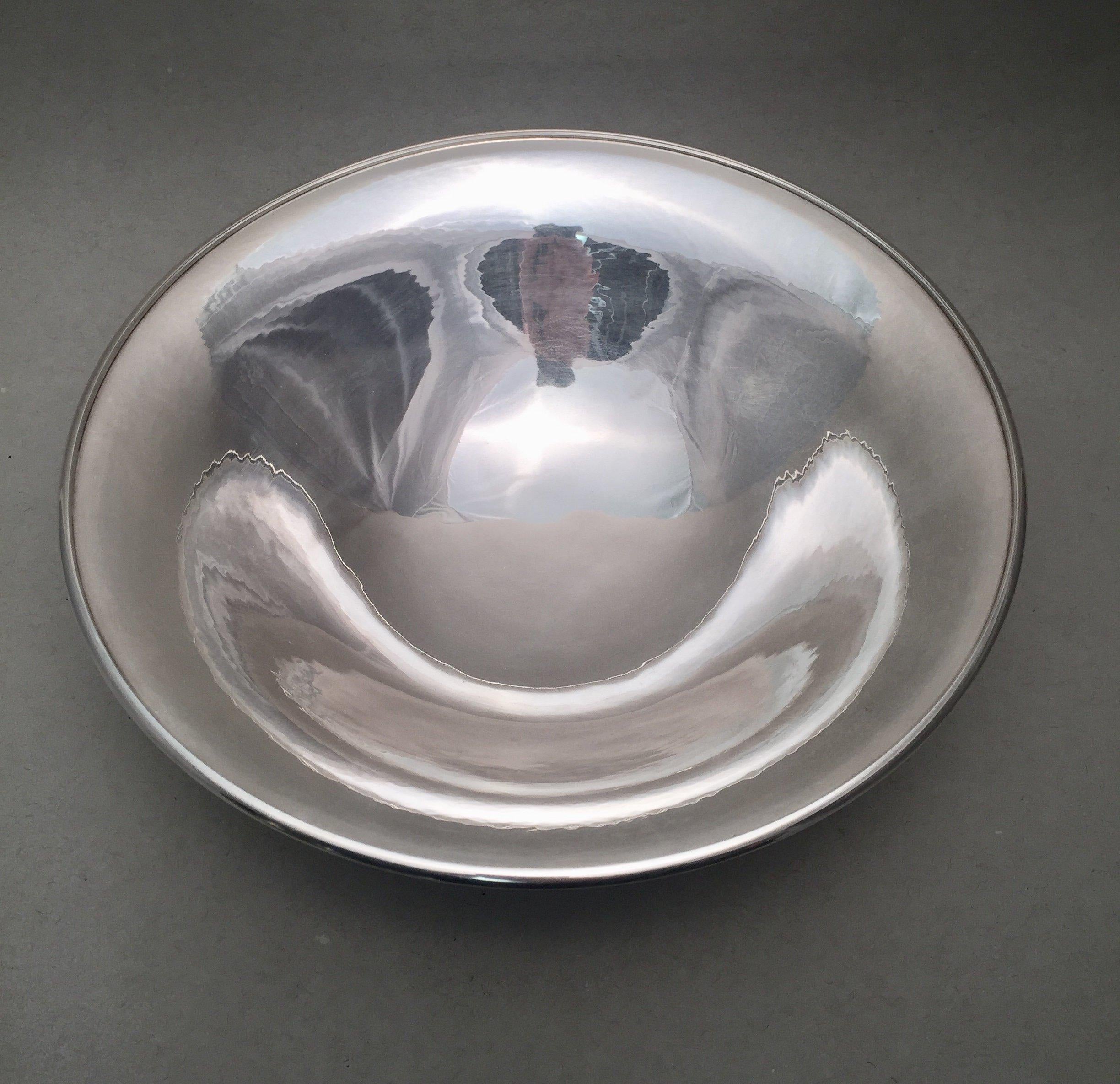 Danish Georg Jensen Sterling Silver Serving Bowl 430B For Sale