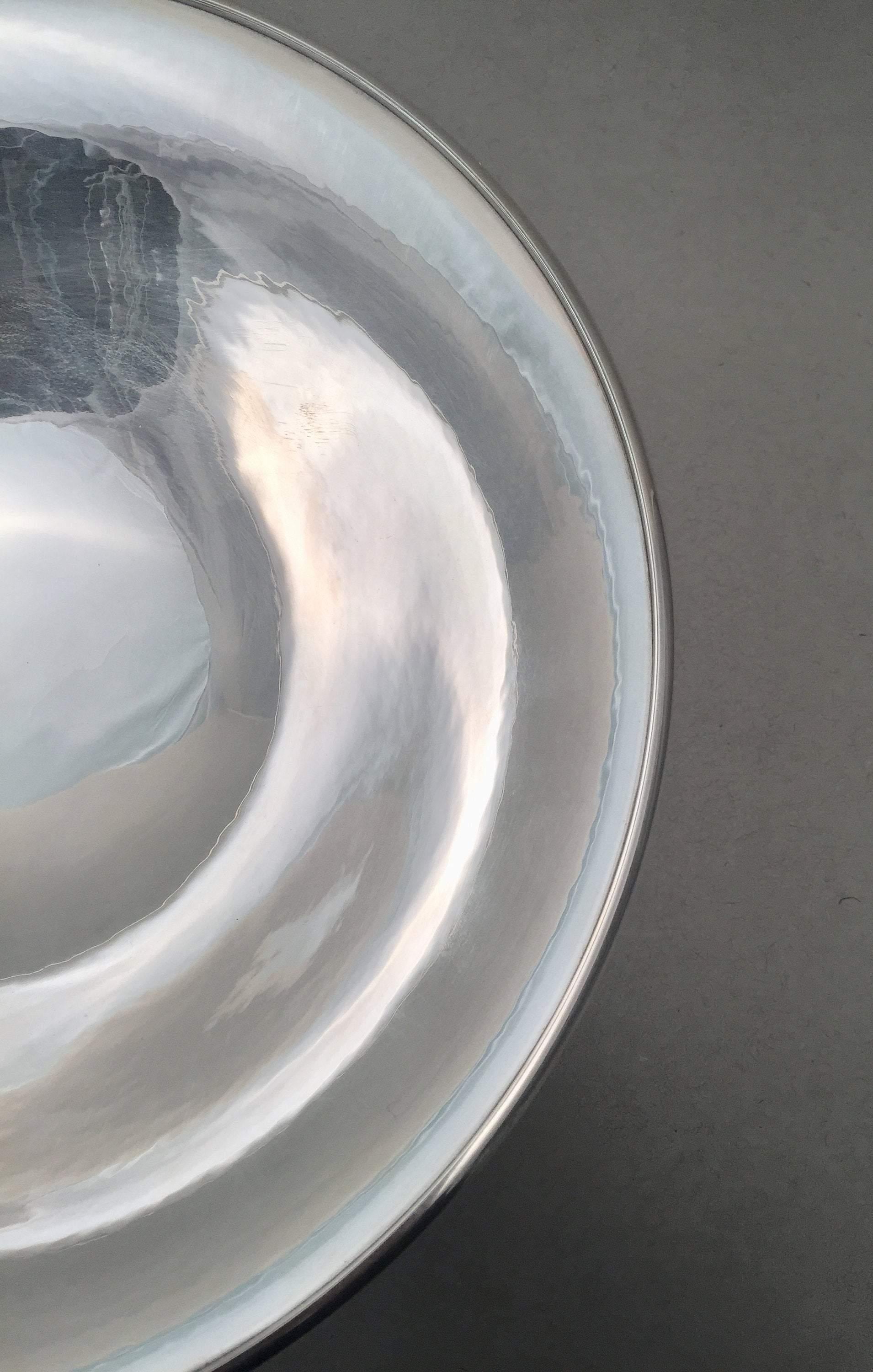 Georg Jensen Sterling Silver Serving Bowl 430B In Good Condition For Sale In New York, NY